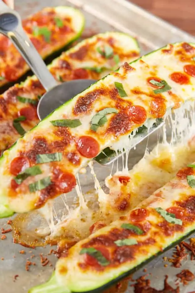 pizza zucchini boats