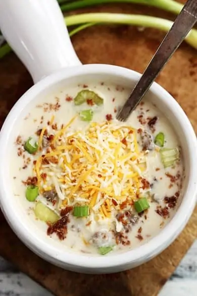 Cheeseburger soup