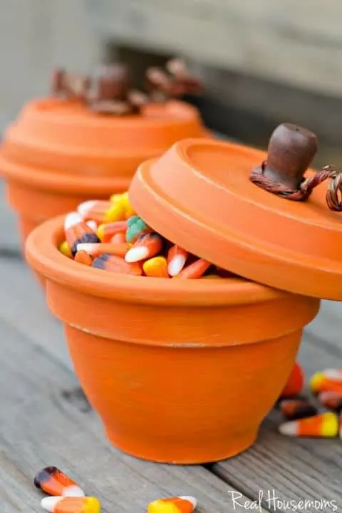 Terracotta candy pots - Real Housemoms