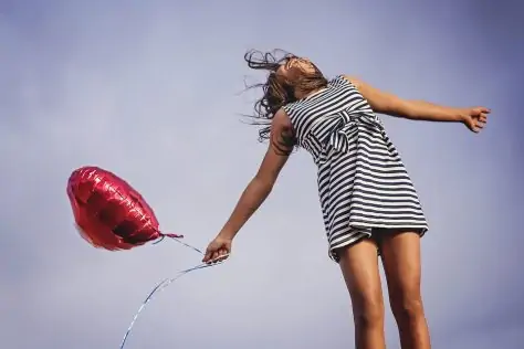 girl with balloon