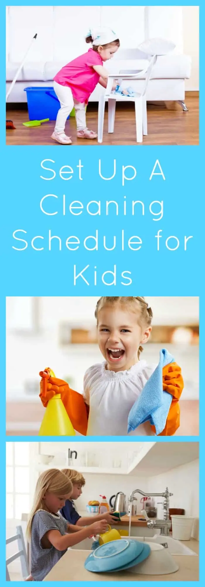 Kids--Set Up A Cleaning Schedule for Kids--The Organized Mom