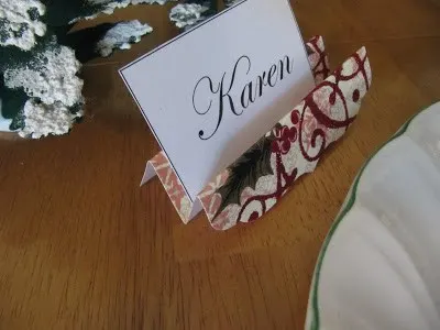 note card place card holder