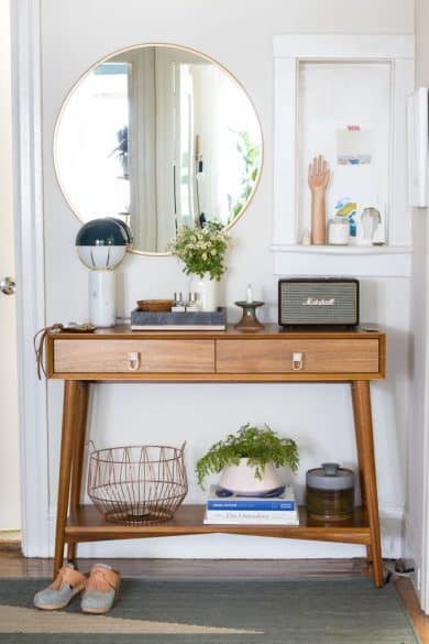 eclectic entryway