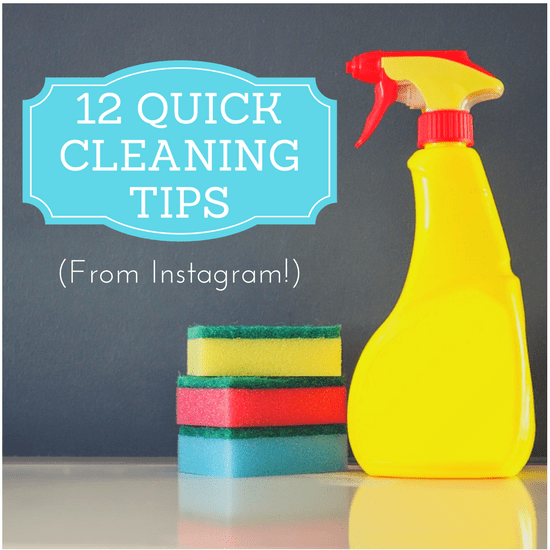 quick cleaning tips