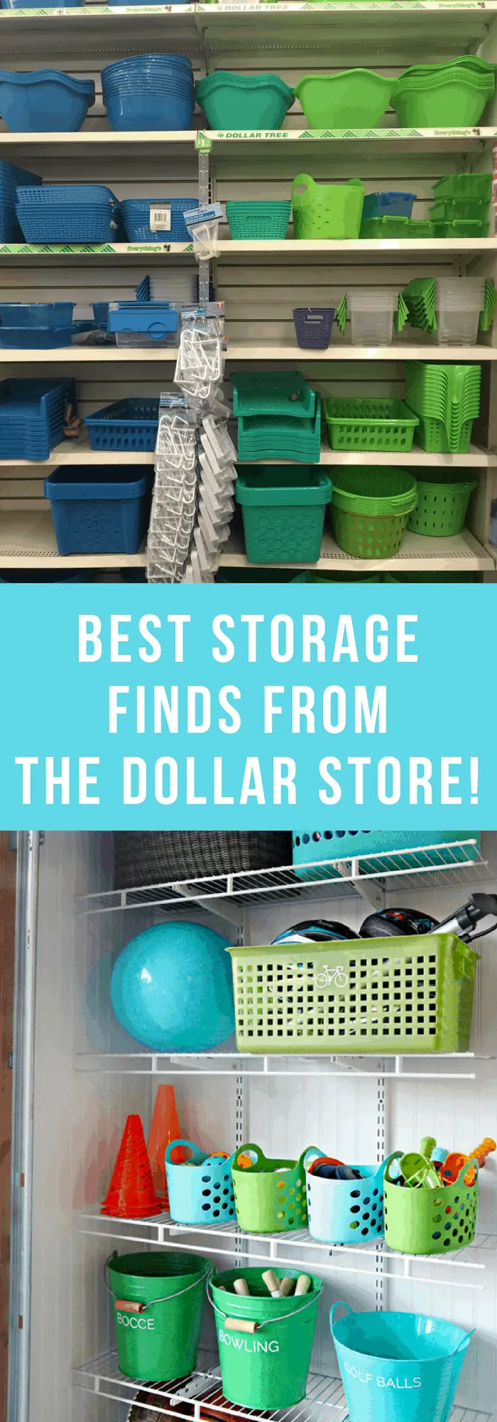 Organization--Best Storage Finds from the Dollar Store--The Organized Mom