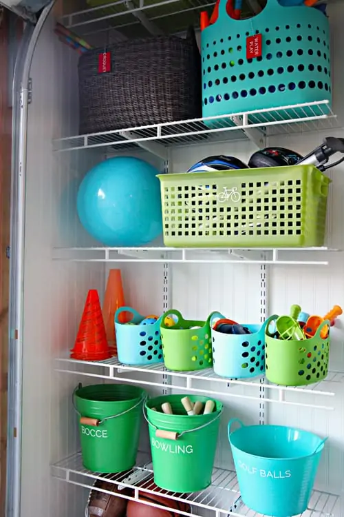 plastic storage baskets