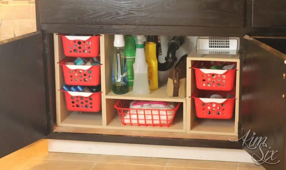 under sink storage