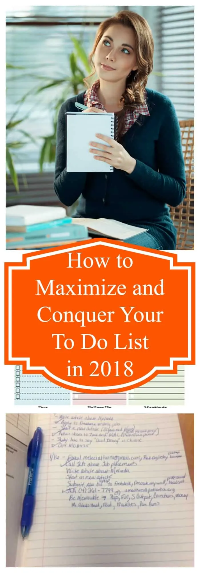 Productivity--How to Maximize and Conquer Your To Do List in 2018--The Organized Mom