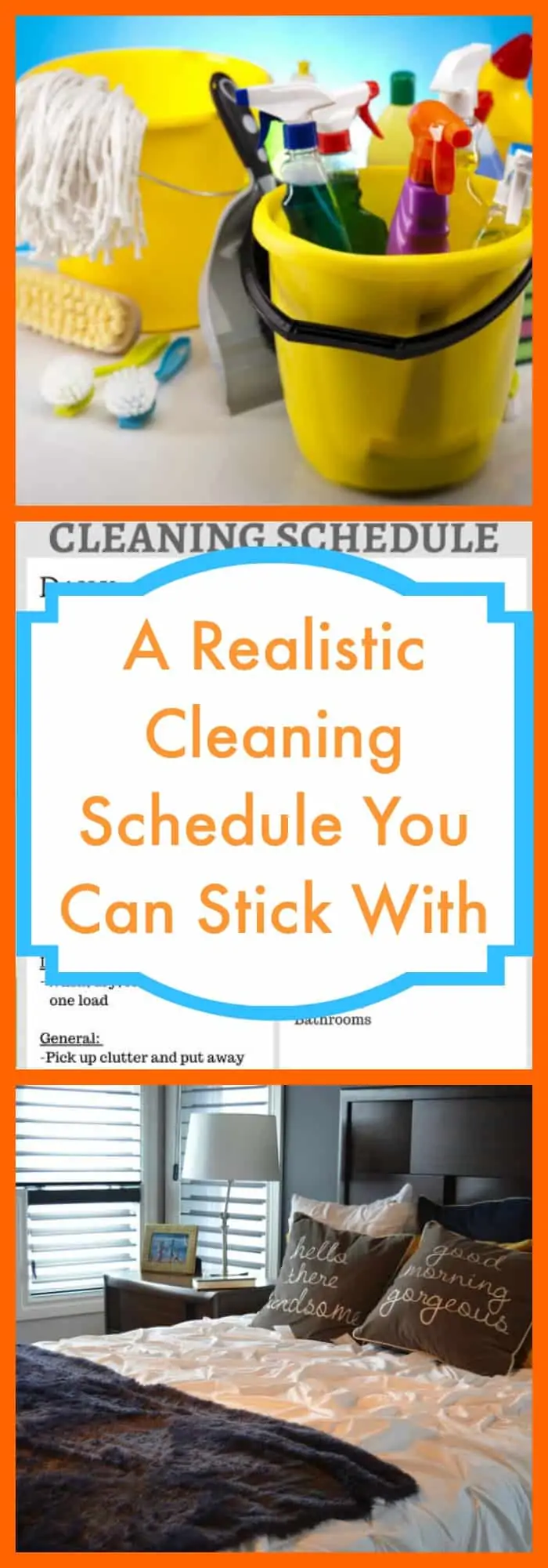 Cleaning--A Realistic Cleaning Schedule You Can Stick With--The Organized Mom