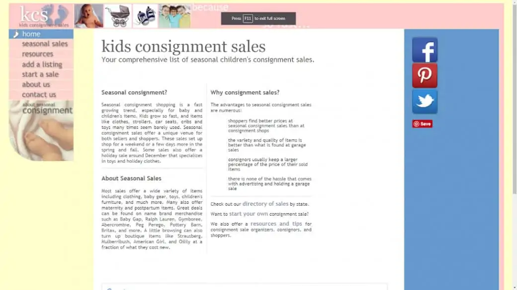 consignment sales