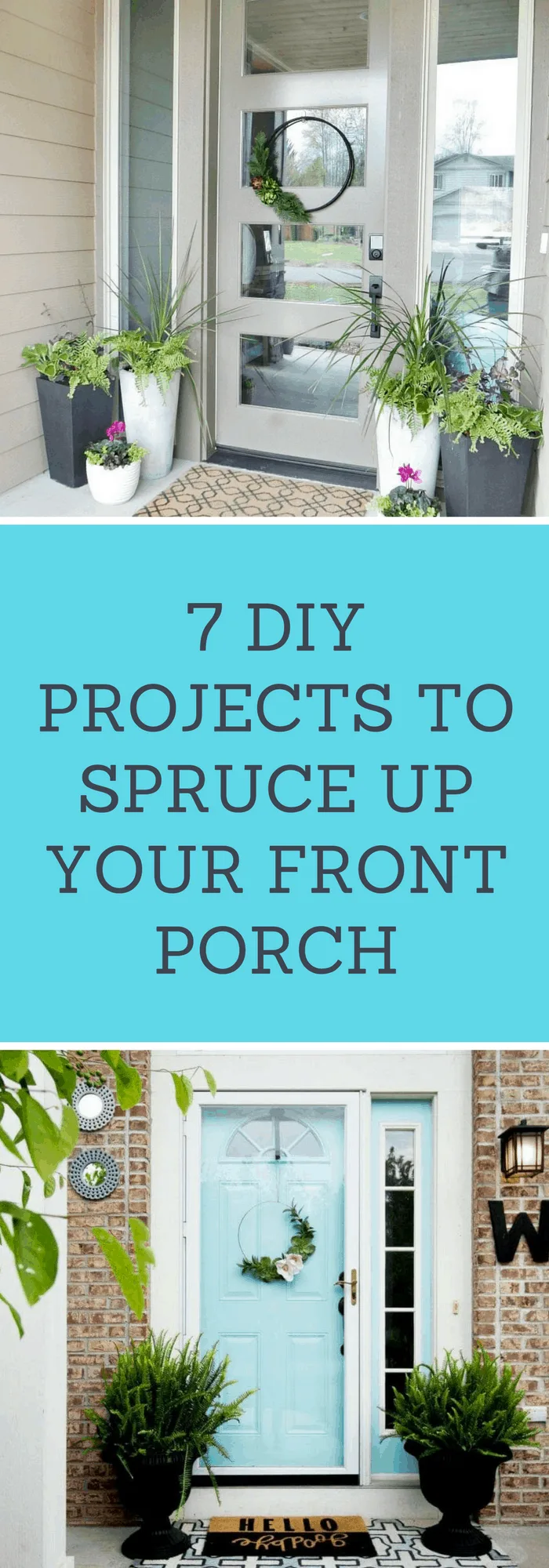 DIY--7 DIY Projects to Spruce Up Your Front Porch--The Organized Mom