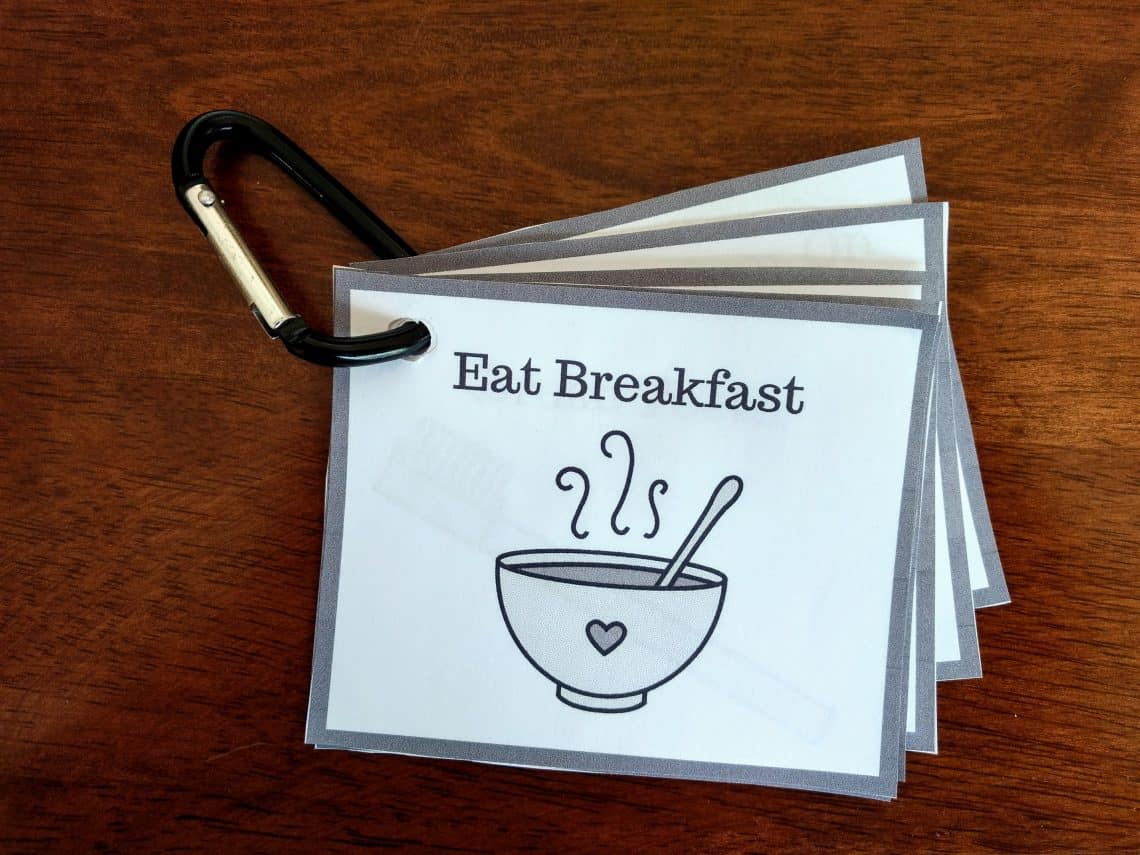 Morning Routine Cards for Young Kids – The Organized Mom