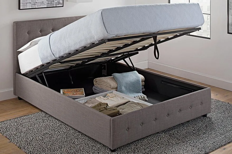 bed with hidden storage