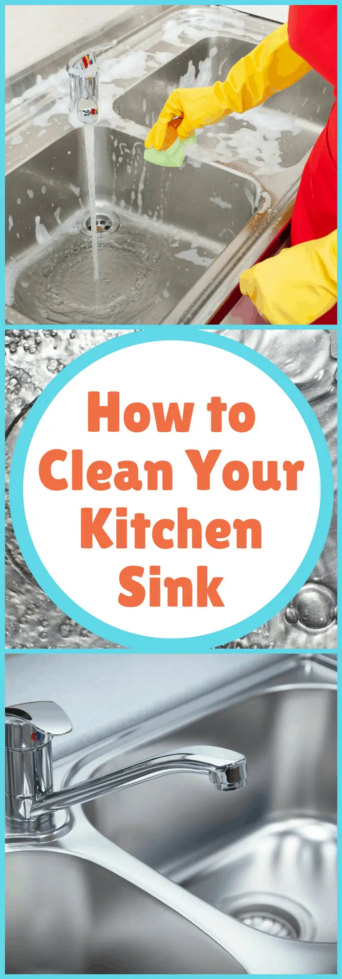 Cleaning--How to Clean Your Kitchen Sink--The Organized Mom