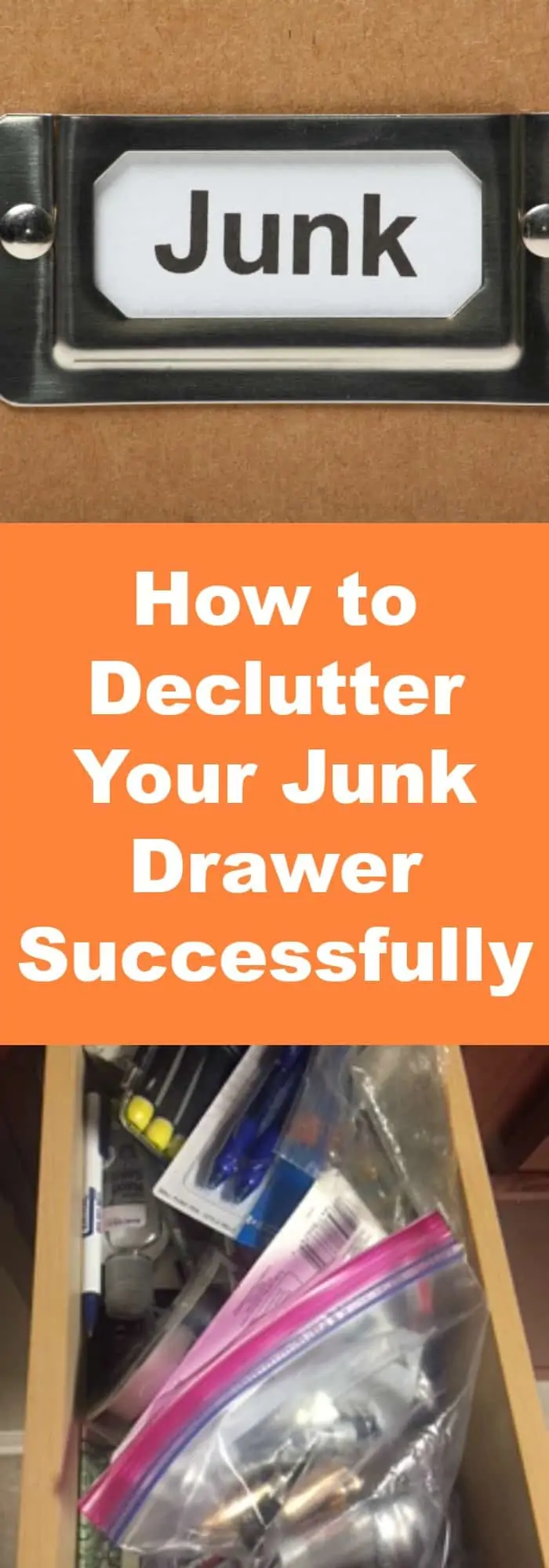 Organization--How to Declutter Your Junk Drawer Successfully--The Organized Mom