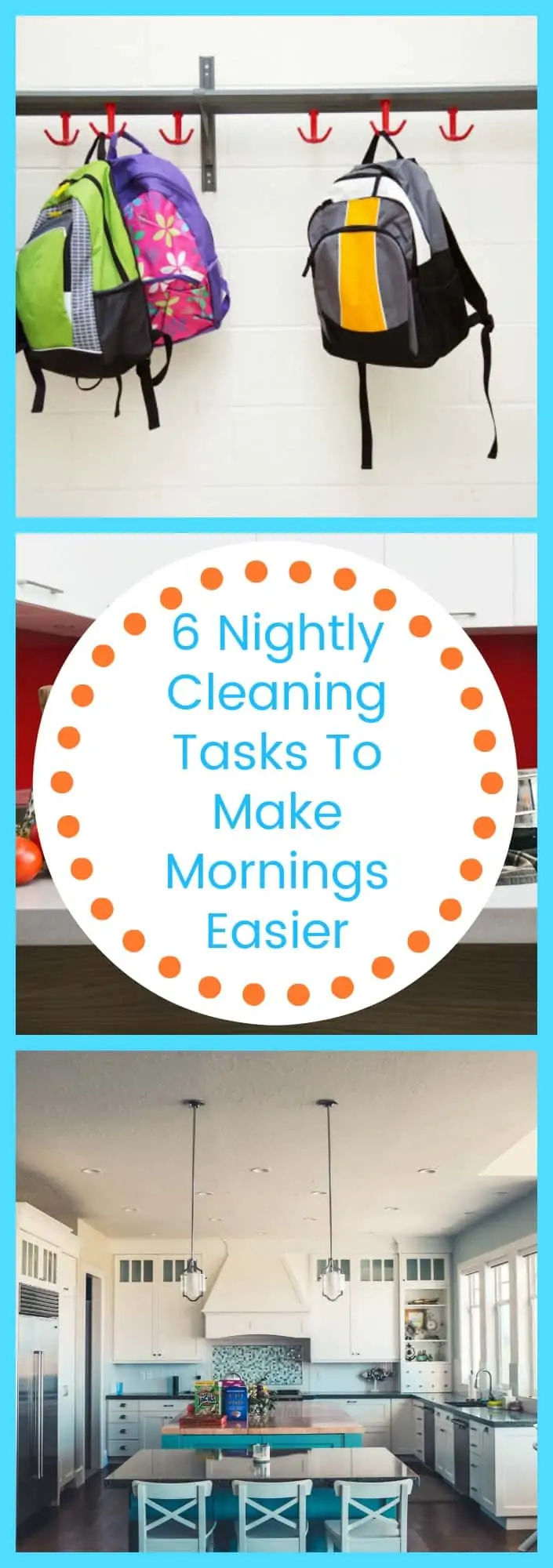 Cleaning--6 Nightly Cleaning Tasks to Make Mornings Easier--The Organized Mom