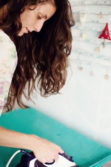 mom ironing