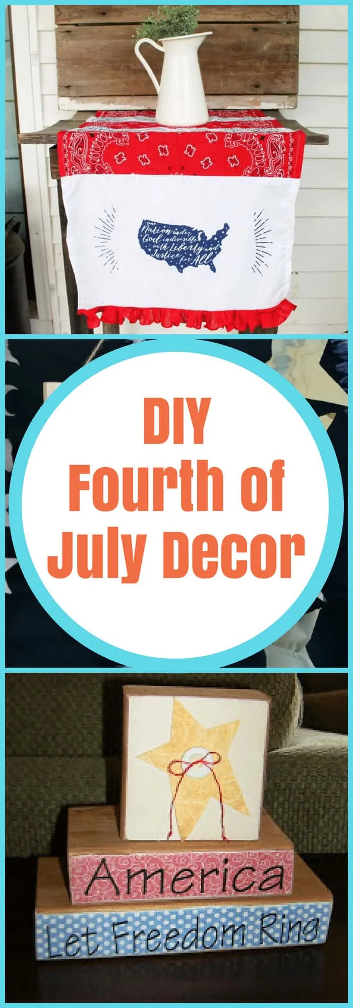 DIY--Fourth of July Decor--The Organized Mom