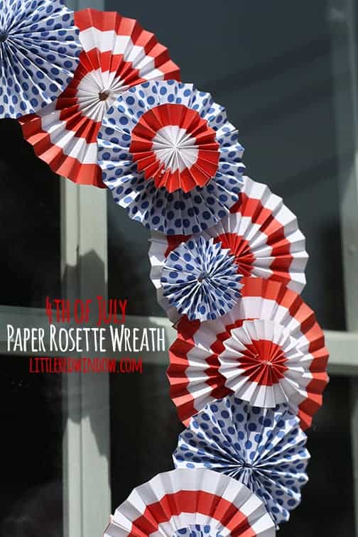 paper rosette wreath