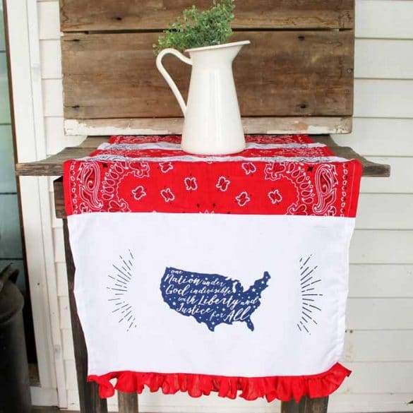 patriotic table runner