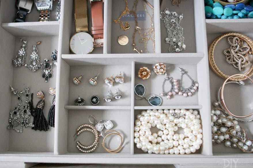 jewelry drawer organization