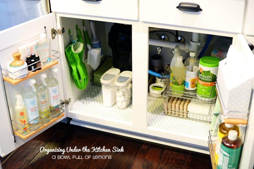 under the kitchen sink