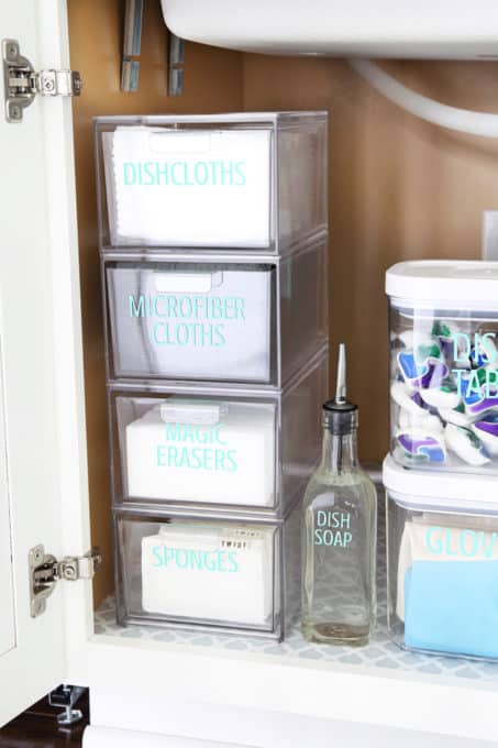 Under Kitchen Sink Organization