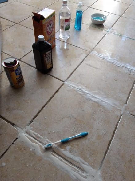 best way to clean tile grout