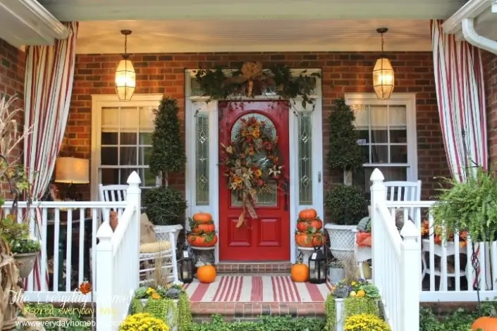 fall front porch