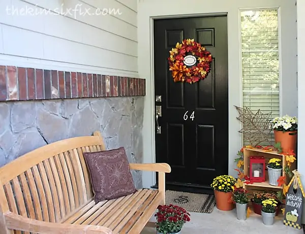 fall front door