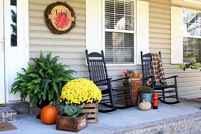 fall front porch