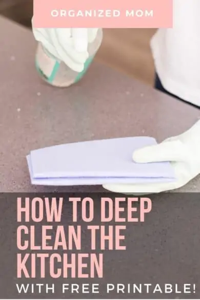 deep clean kitchen step by step