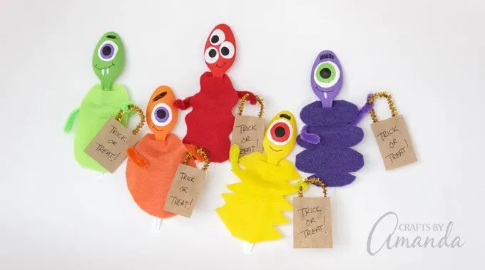 plastic spoon monsters