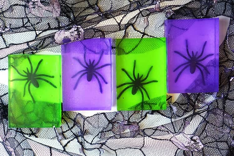 spooky spider soap