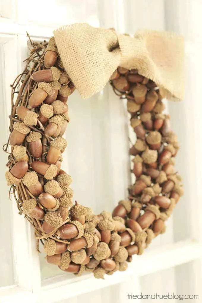 acorn wreath