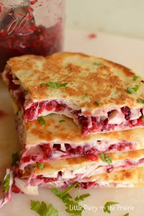 turkey cranberry quesadilla