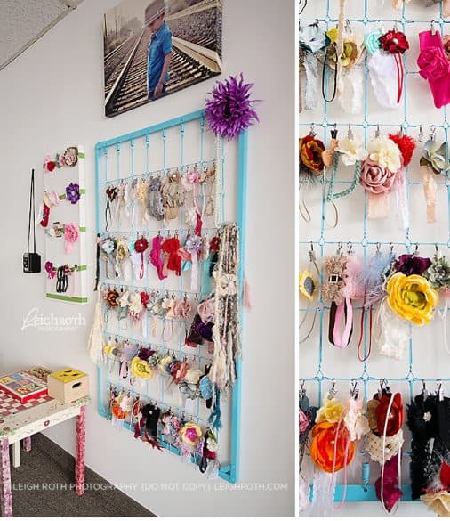 girls hair accessories organization