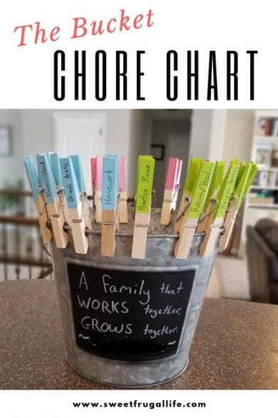 summer chore chart