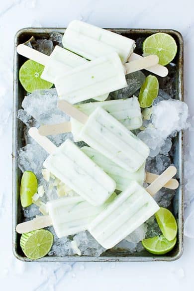 coconut lime popsicles