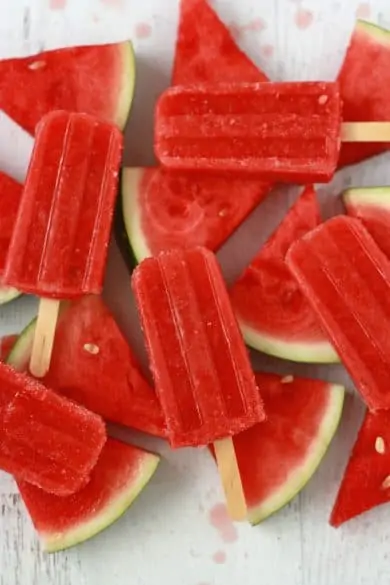 strawberry watermelon popsicles