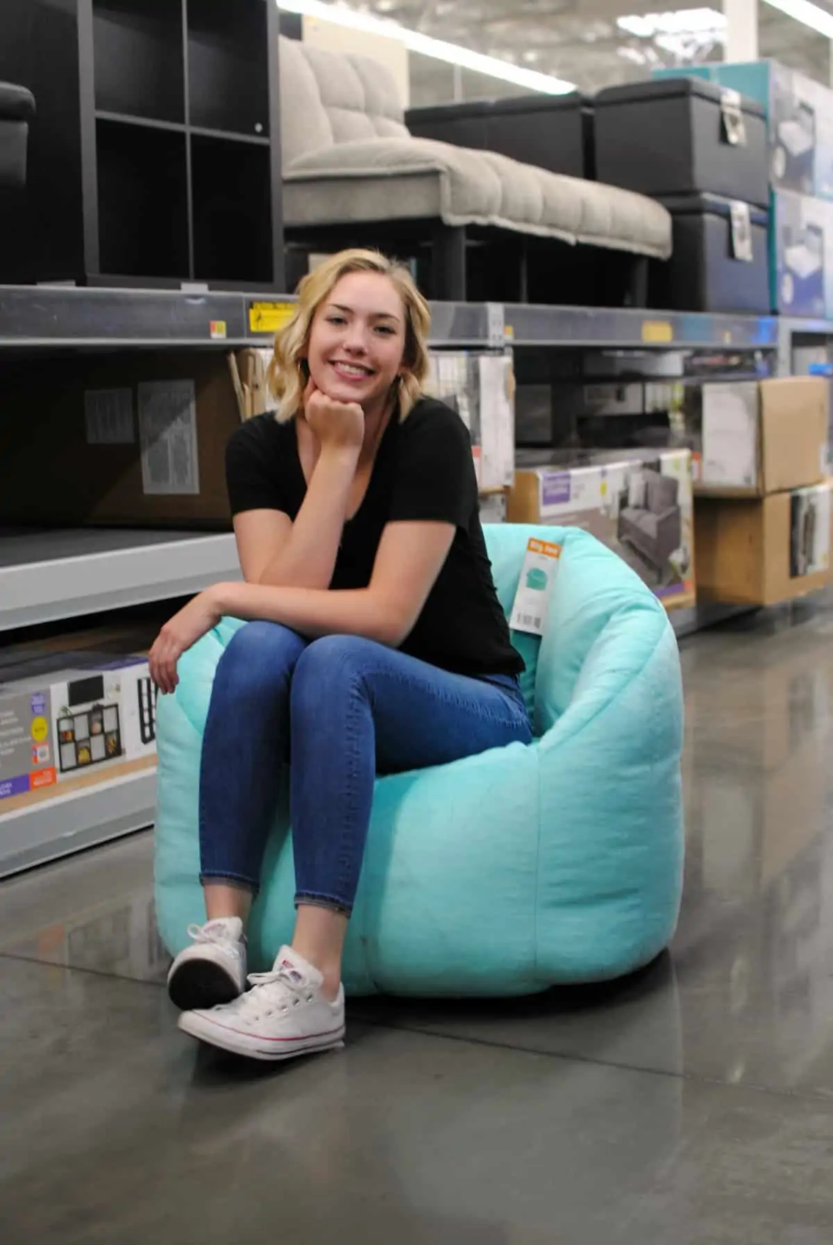 Big Joe Bean Bag chair from Walmart