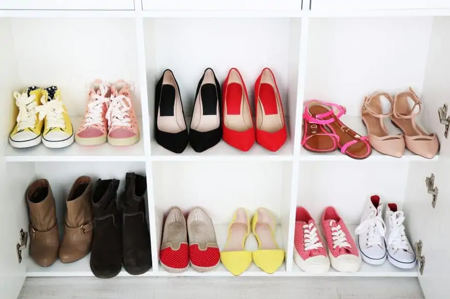 organized shoes