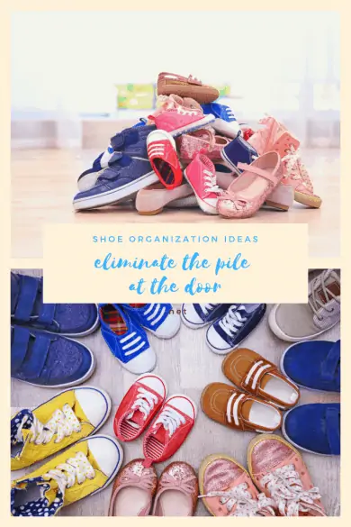 Shoe Organization Ideas--Eliminate the Pile at the Door