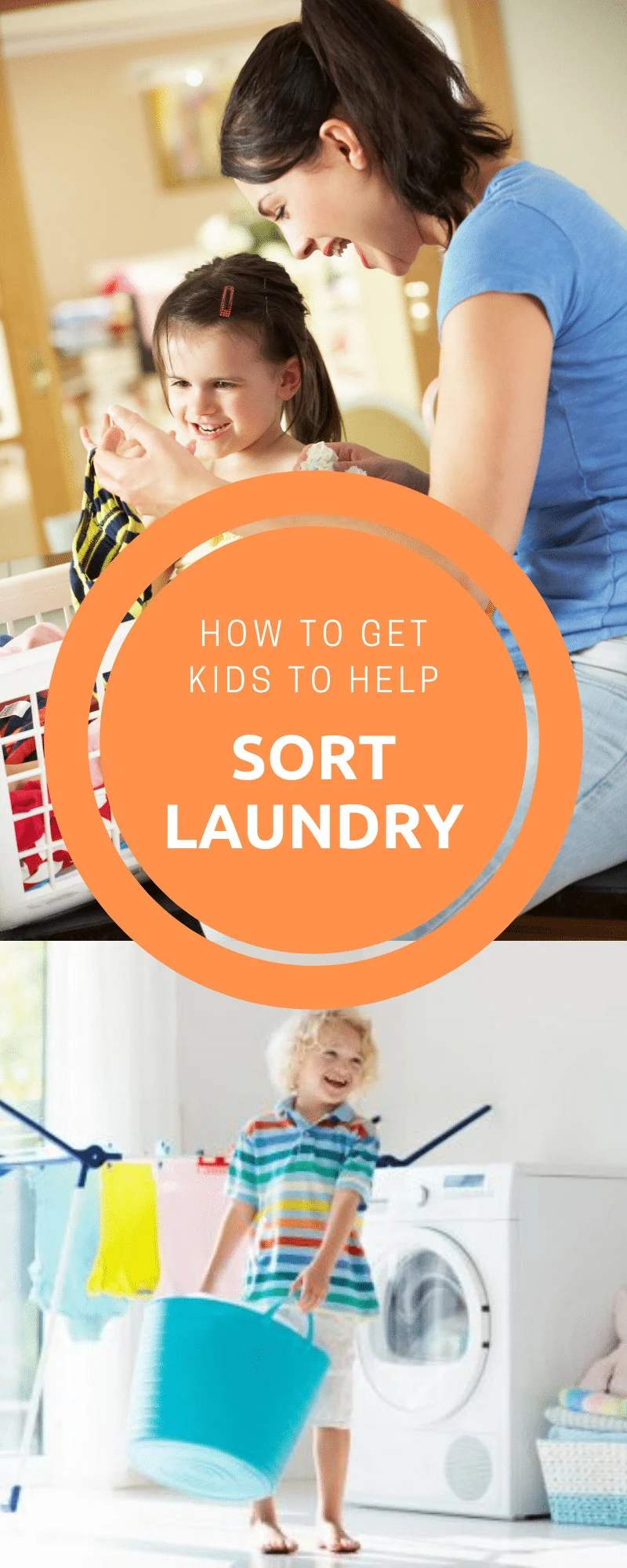 how to get kids to help sort laundry