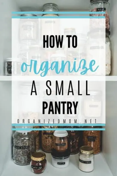 small pantry organization