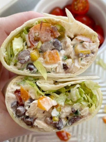 chicken wrap summertime dinner ideas
