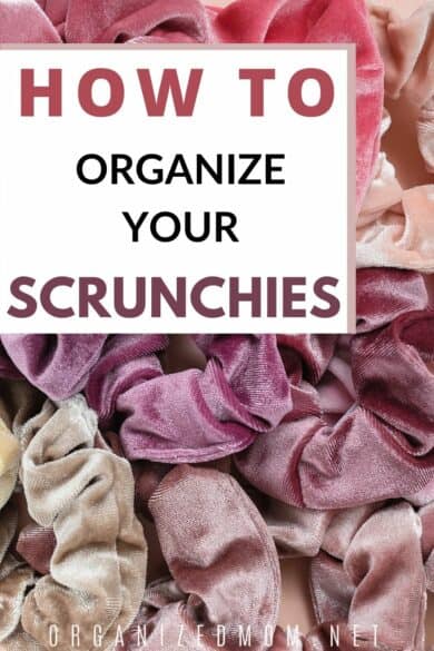 how to organize scrunchies