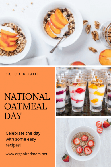 National Oatmeal Day October 29th