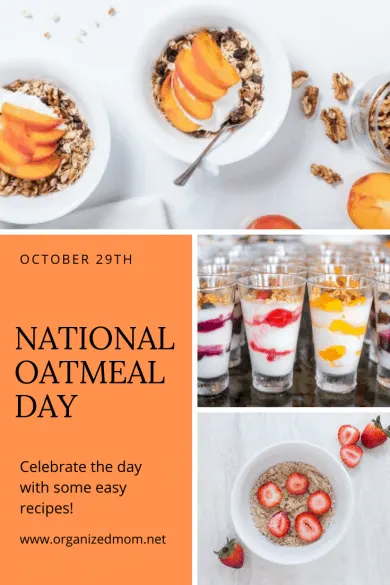 National Oatmeal Day October 29th