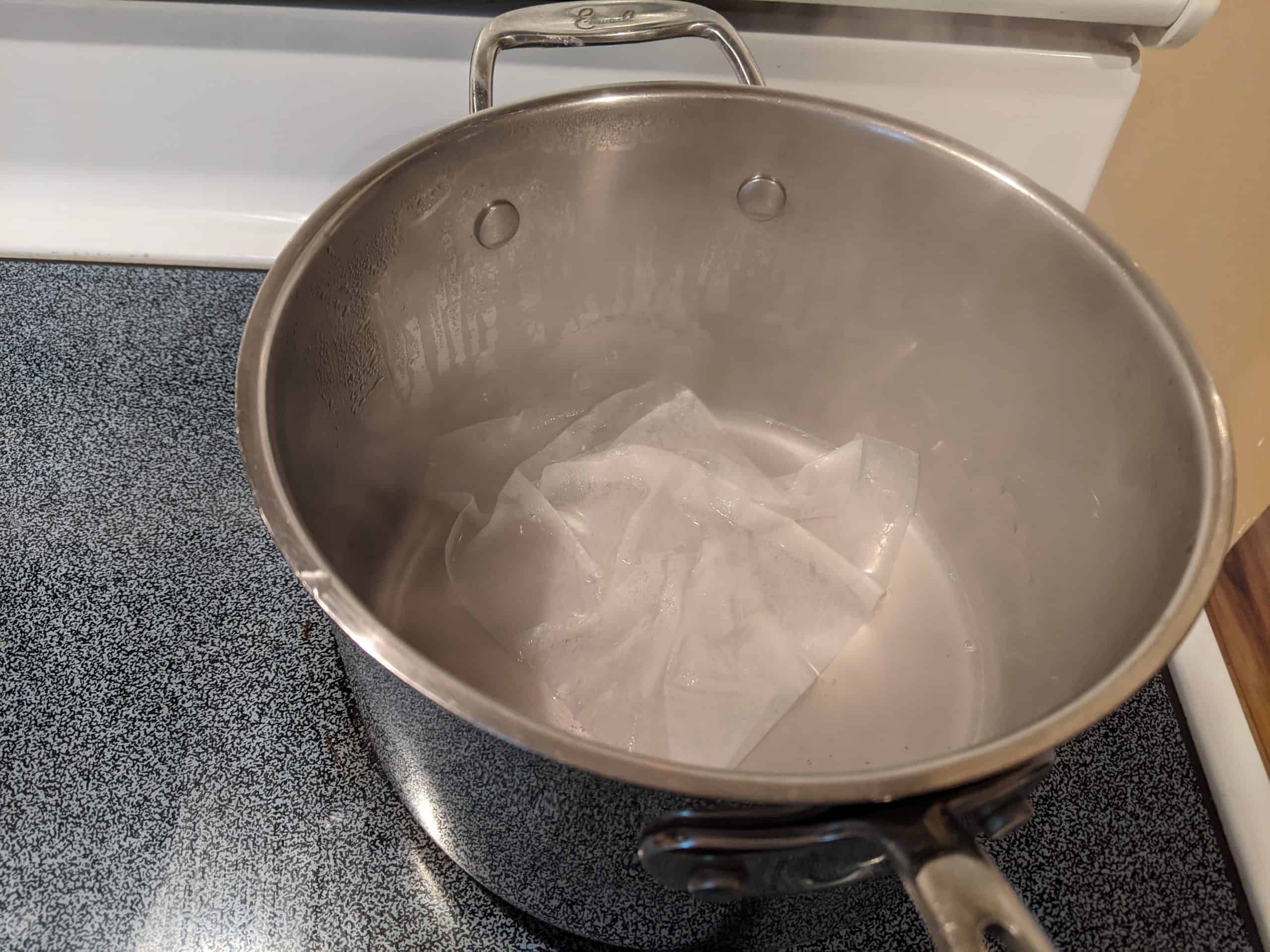 how to clean a burnt pot